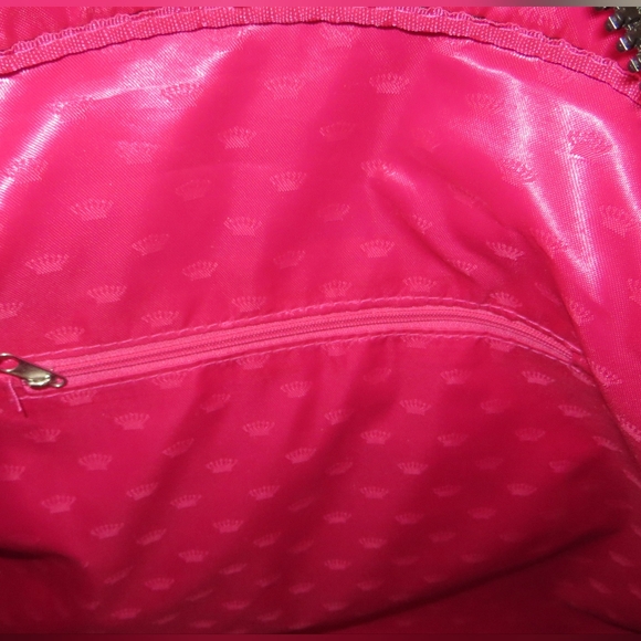 Juicy Couture Large Weekender Bag Black Silver Sequins Y2K Style New - Picture 13 of 13